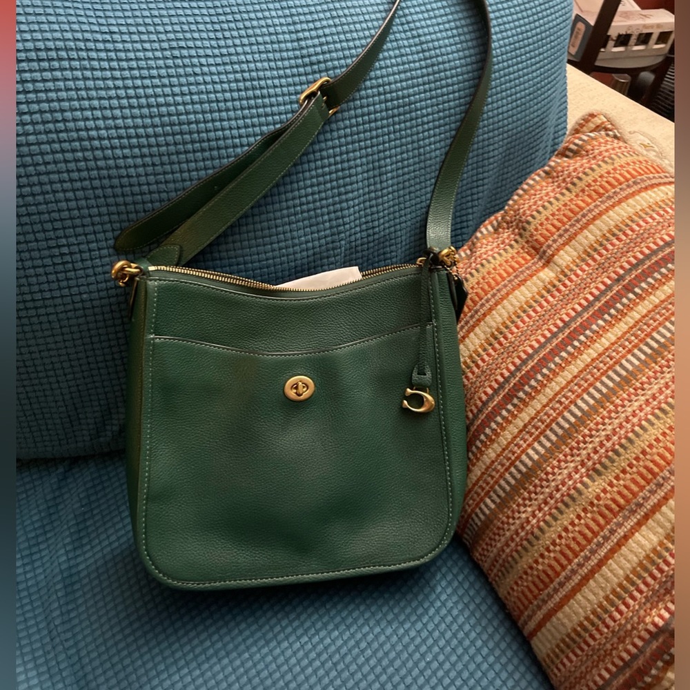 New Green coach bag